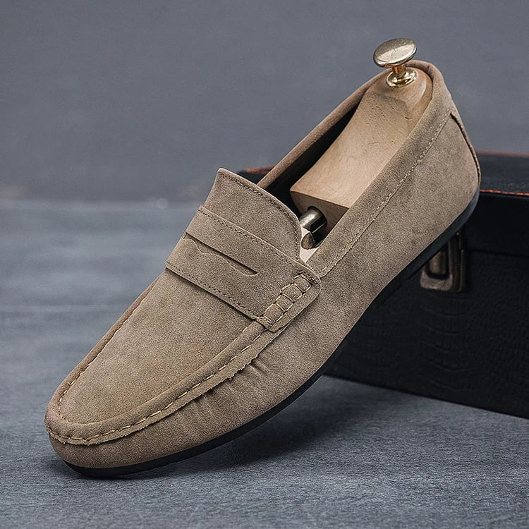 Men's Classic Slip-On Loafers with Adjustable Lace Detail 6