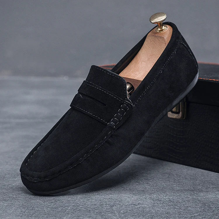 Men's Classic Slip-On Loafers with Adjustable Lace Detail 7