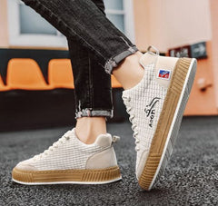 Men's Comfortable Low Top Sneakers Corduroy Blend 1