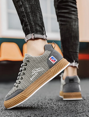 Men's Comfortable Low Top Sneakers Corduroy Blend 2