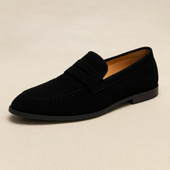 Men's Comfortable Slip-On Loafers Durable Rubber Blend 0