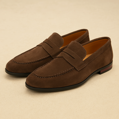 Men's Comfortable Slip-On Loafers Durable Rubber Blend 2