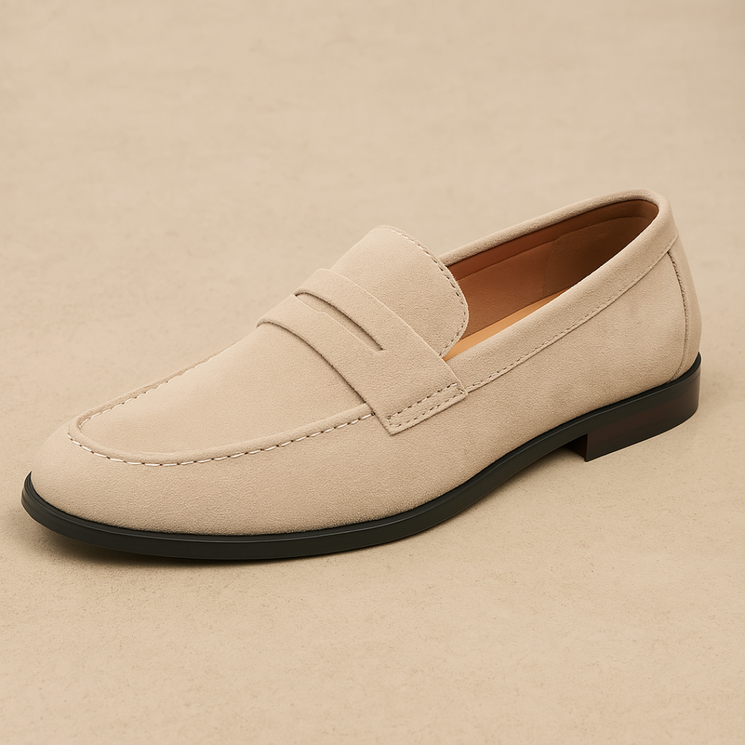 Men's Comfortable Slip-On Loafers Durable Rubber Blend 5