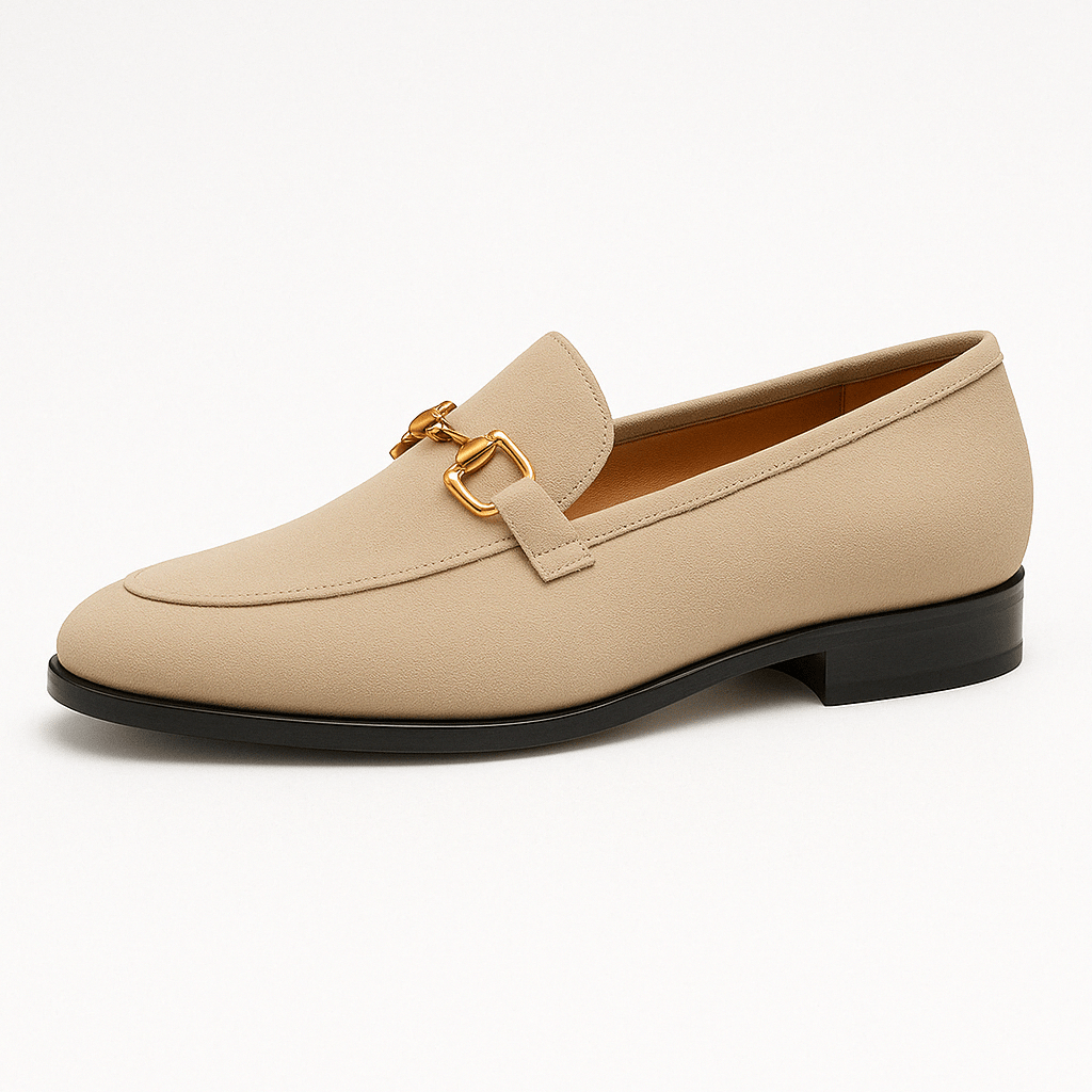 Men's Comfortable Slip-On Loafers Sculpted Shape Leather Blend 1