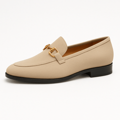 Men's Comfortable Slip-On Loafers Sculpted Shape Leather Blend 1