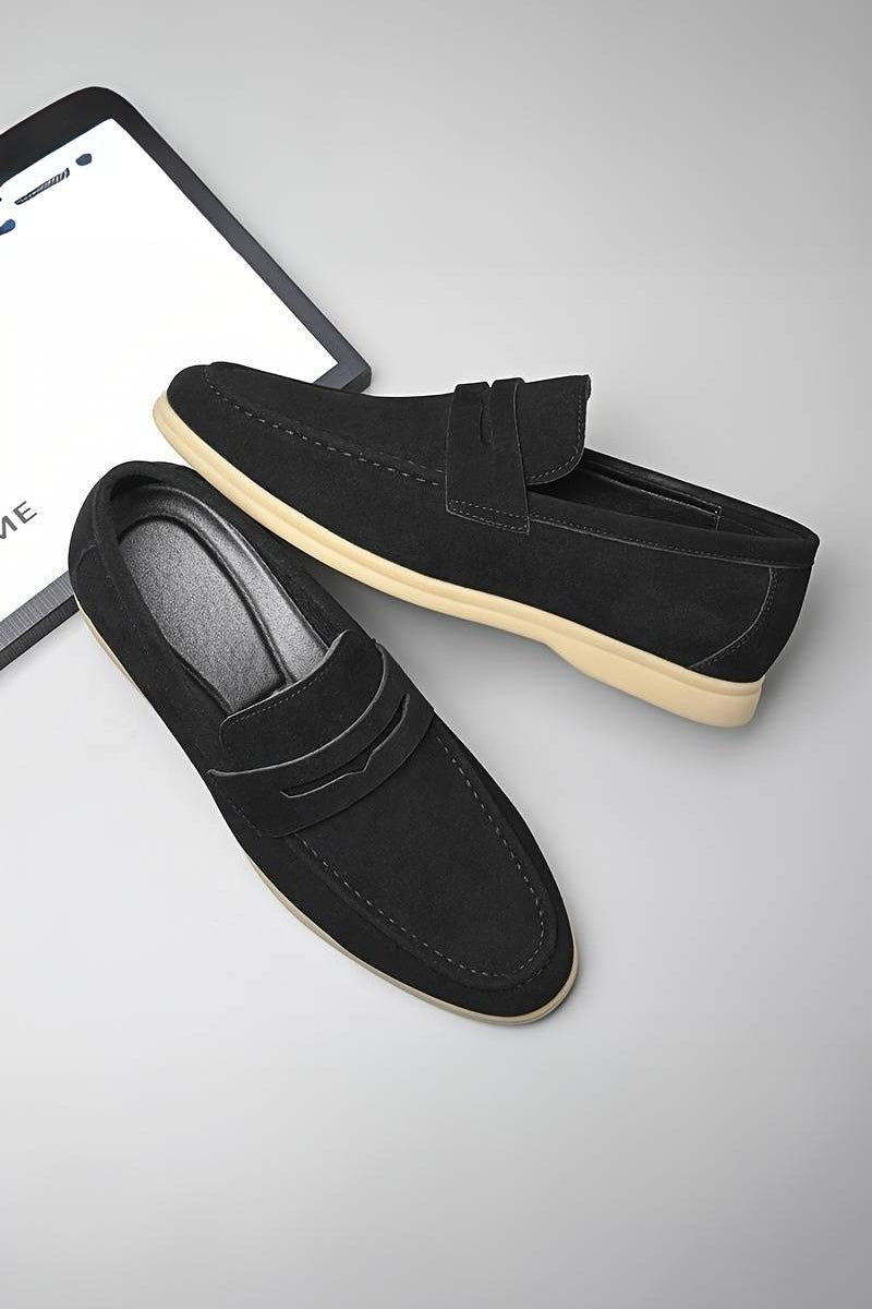 Men's Comfortable Slip-On Loafers Synthetic Blend Grip Sole 5