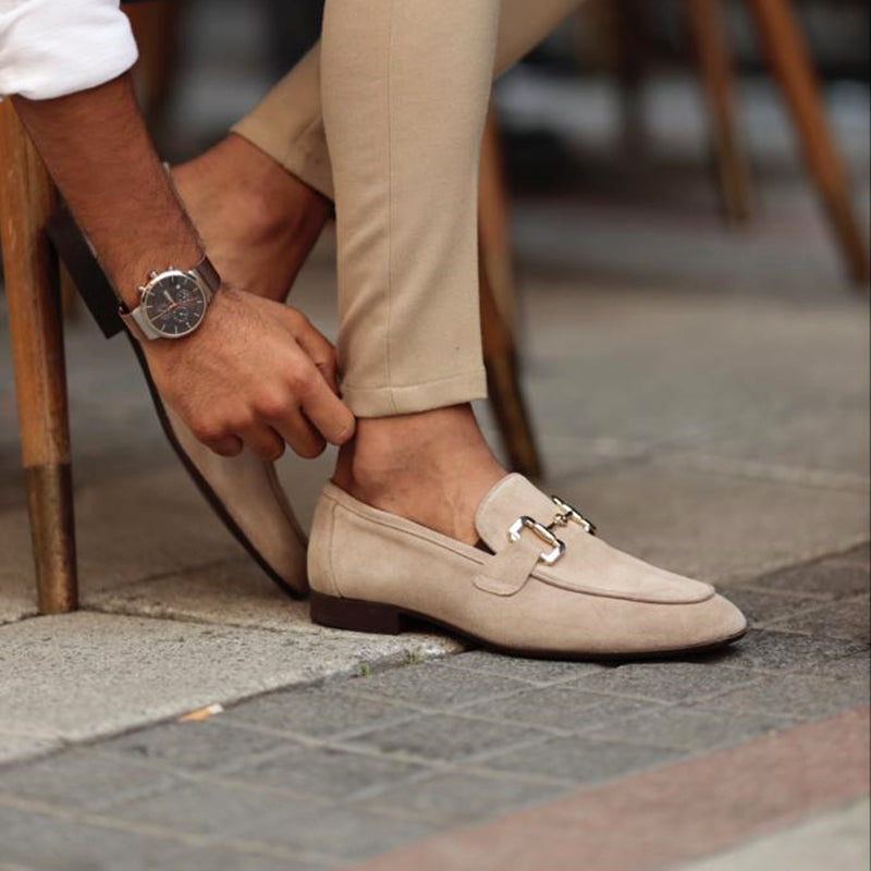 Men's Comfortable Slip-On Loafers with Horsebit Detail Leather 2