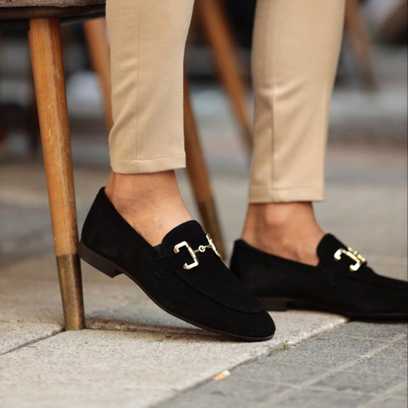 Men's Comfortable Slip-On Loafers with Horsebit Detail Leather 5