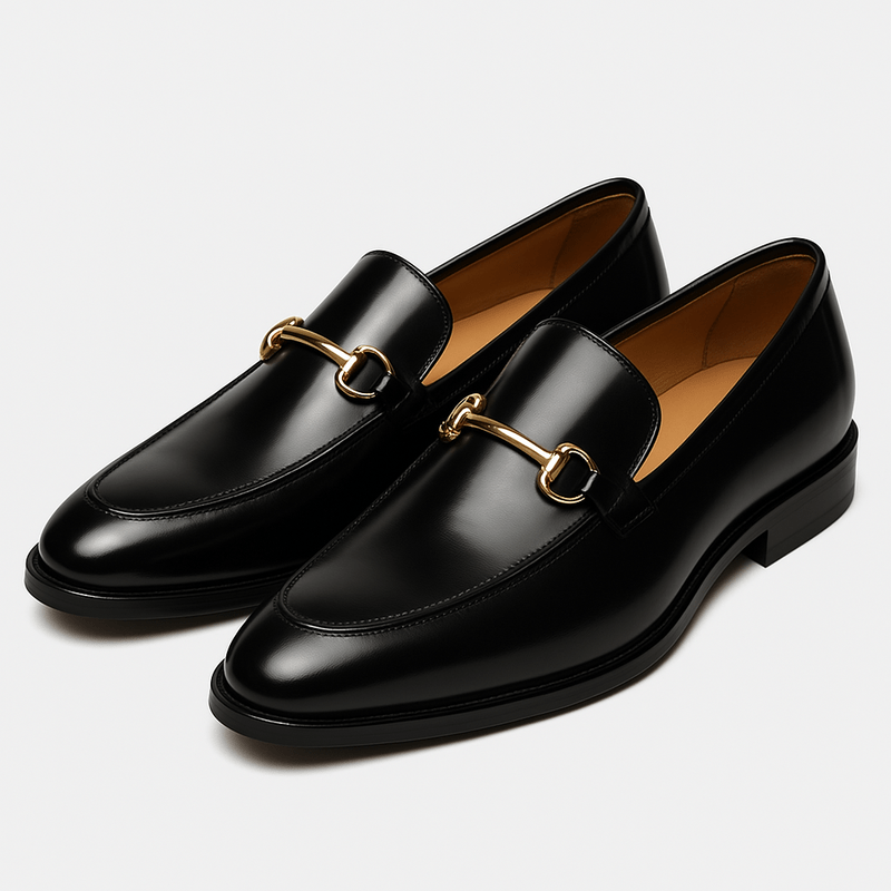 Men's Comfortable Slip-On Penny Loafers Flexible Material 0