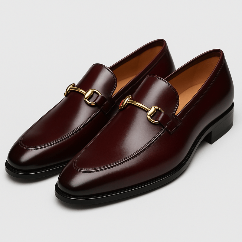 Men's Comfortable Slip-On Penny Loafers Flexible Material 4