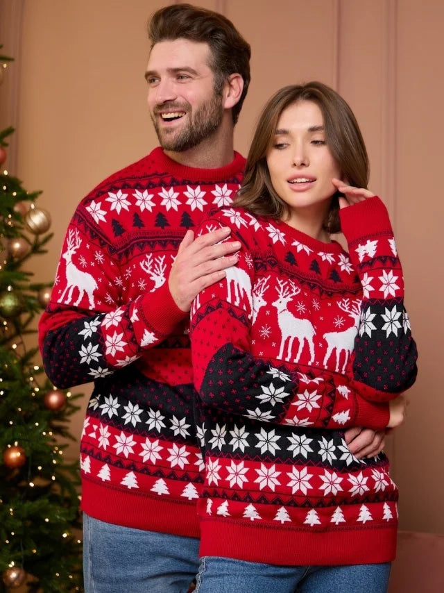 Men's Cozy Christmas Sweatshirt Perfect for Family Matching Soft Knit 7