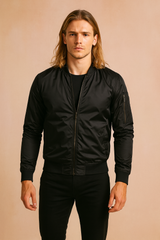 Men's Jacket | Lightweight Bomber Jacket with Zip and Pockets 1