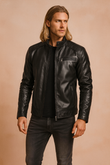 Men's Jacket | Stylish Casual with Zipper and Pockets 0