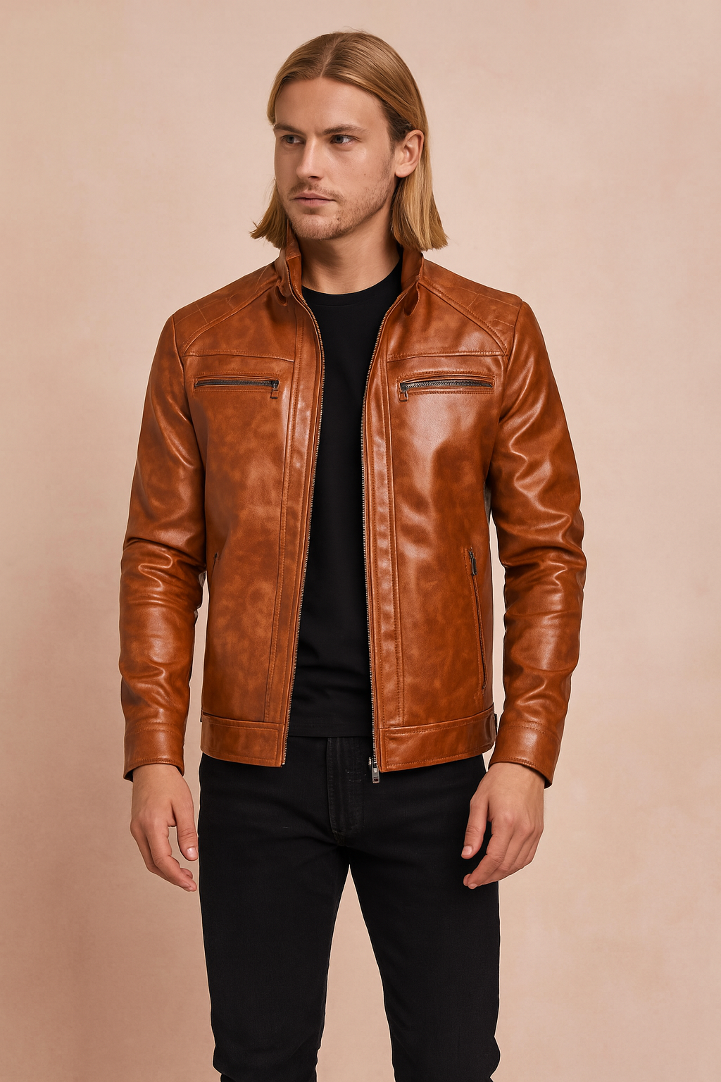 Men's Jacket | Stylish Casual with Zipper and Pockets 1