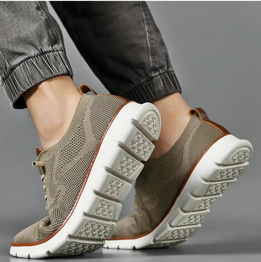 Men's Lightweight Walking Sneakers Comfortable Knit Blend 3