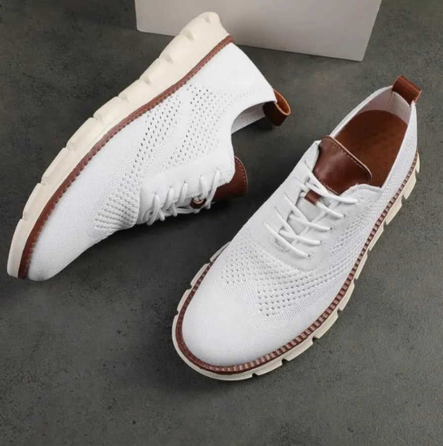 Men's Lightweight Walking Sneakers Comfortable Knit Blend 4