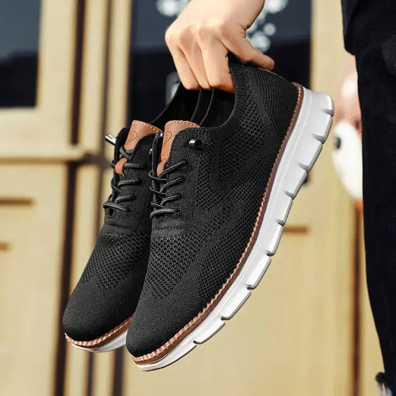 Men's Lightweight Walking Sneakers Comfortable Knit Blend 5