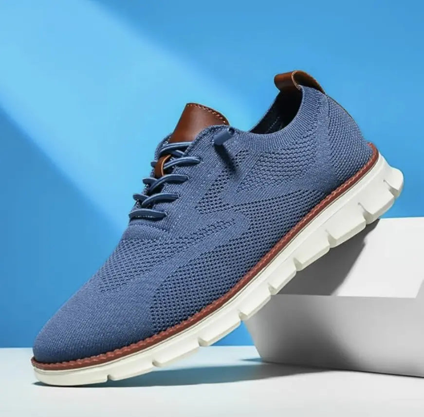 Men's Lightweight Walking Sneakers Comfortable Knit Blend 6