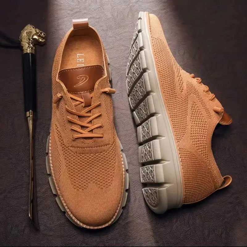 Men's Lightweight Walking Sneakers Comfortable Knit Blend 8