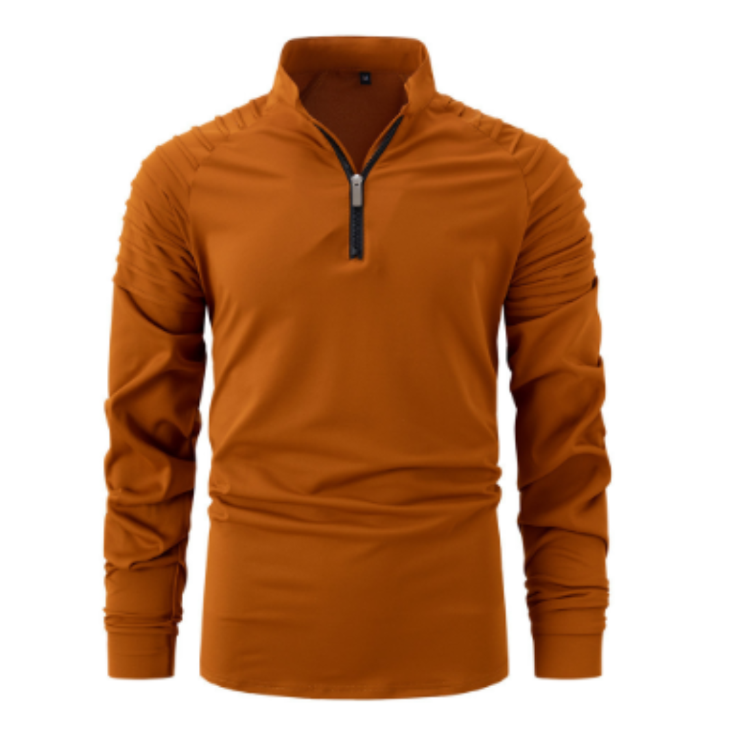 Men's Long Sleeve Zipper Sweater | Warm 2