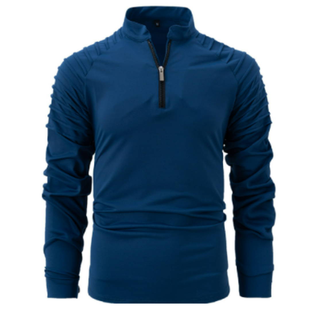 Men's Long Sleeve Zipper Sweater | Warm 4