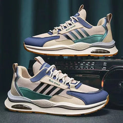 Men's Retro Sporty Sneakers Comfortable Polyester Blend 0