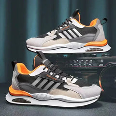 Men's Retro Sporty Sneakers Comfortable Polyester Blend 3