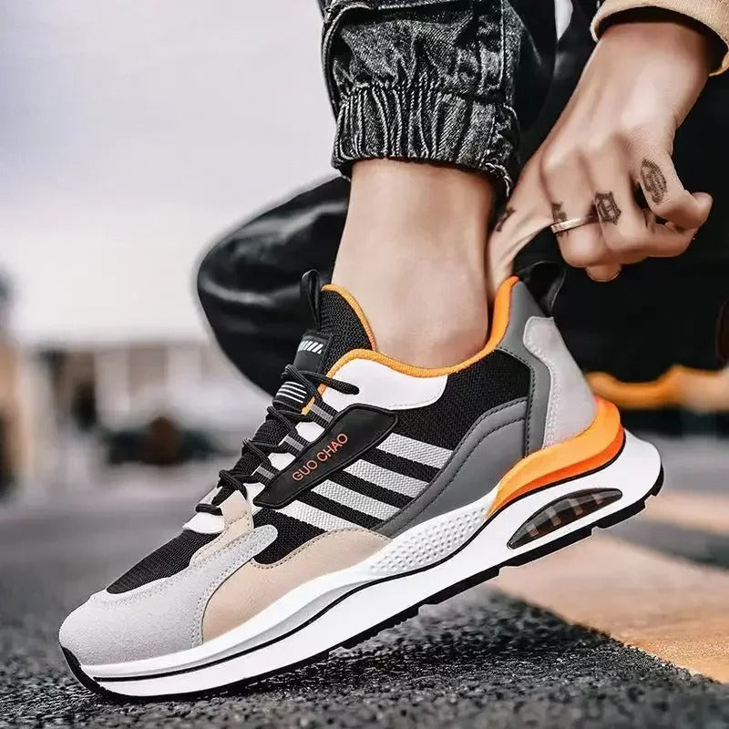 Men's Retro Sporty Sneakers Comfortable Polyester Blend 5