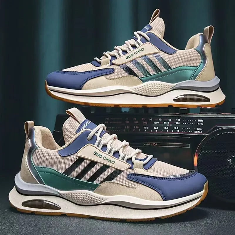 Men's Retro Sporty Sneakers Comfortable Polyester Blend 7