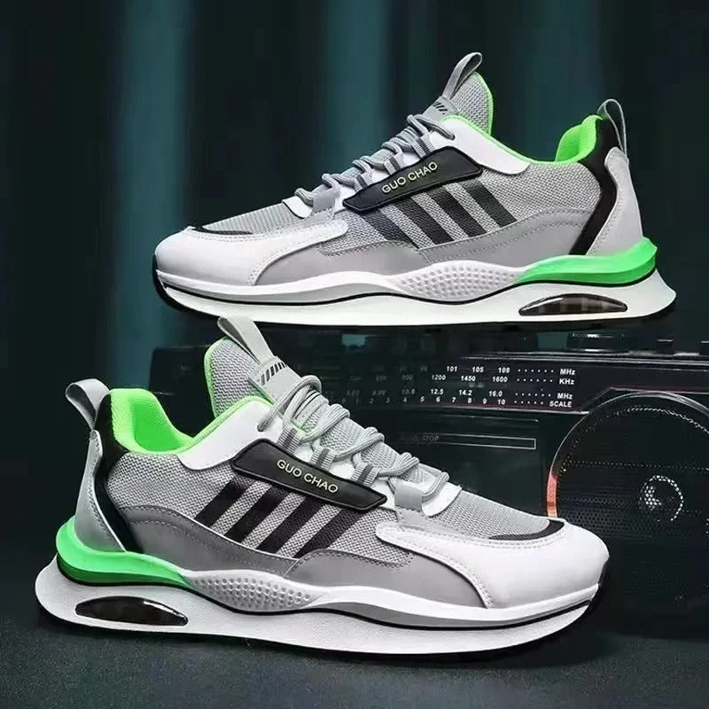 Men's Retro Sporty Sneakers Comfortable Polyester Blend 9