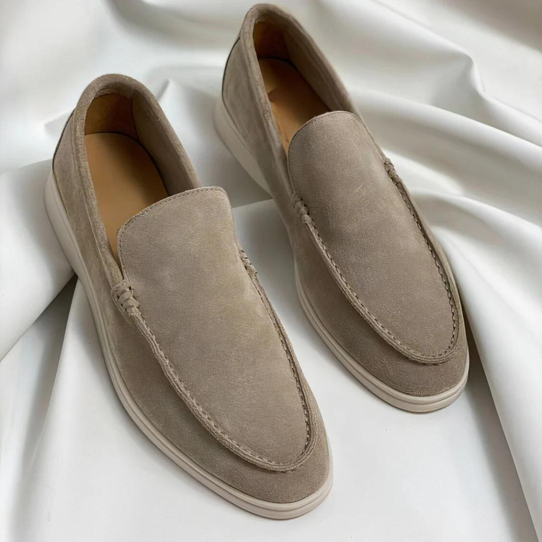 Men's Slip-On Loafers Comfortable Memory Foam Leather Blend 16