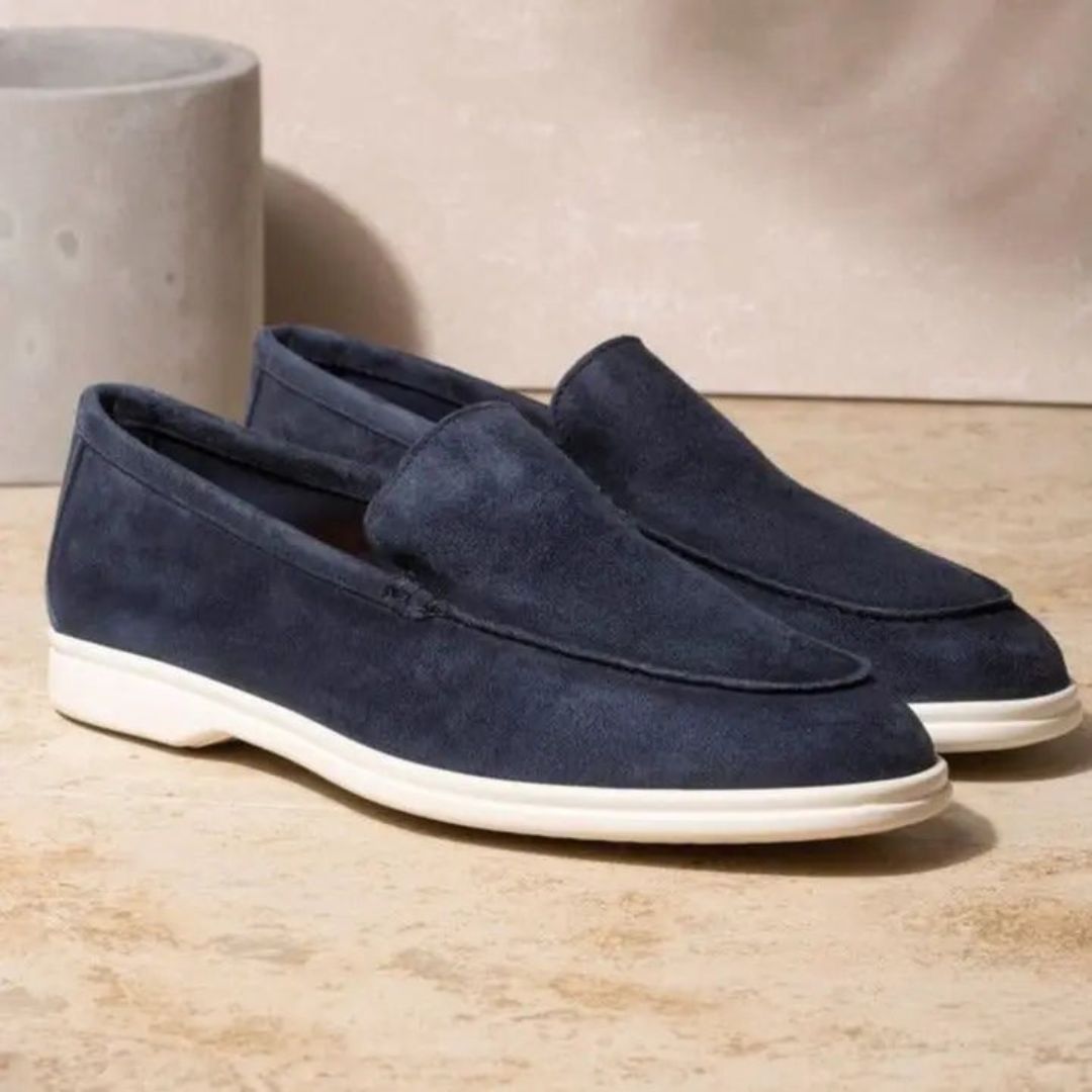 Men's Slip-On Loafers Comfortable Memory Foam Leather Blend 7
