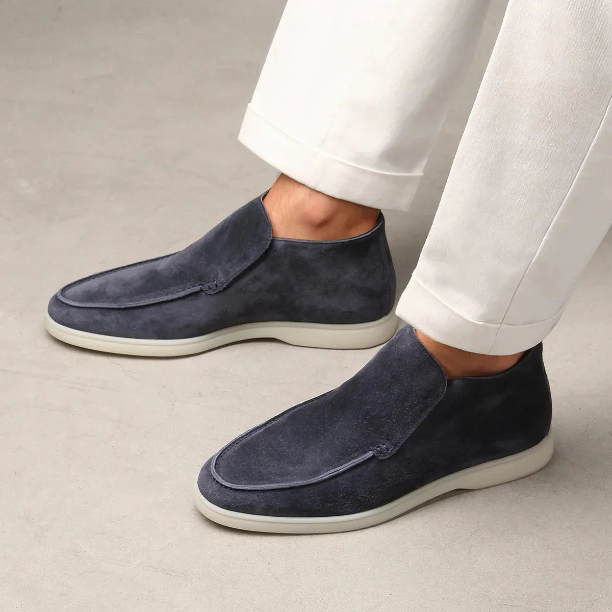Men's Slip-On Loafers Comfortable Soft Blend Cushioned Insole 3