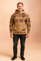 Men's Vintage Hoodie | Boho Print 0
