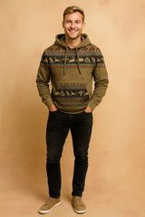 Men's Vintage Hoodie | Boho Print 1