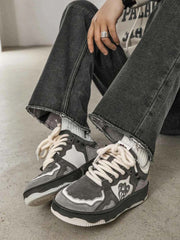 Men's Vintage Skate Shoes Comfortable Durable Blend Rubber Sole 1