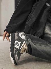 Men's Vintage Skate Shoes Comfortable Durable Blend Rubber Sole 3
