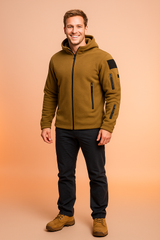 Men's Windproof Hooded Zip-Up Jacket | Multiple Pockets 2