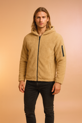 Men's casual jacket with a hood and zipper 2