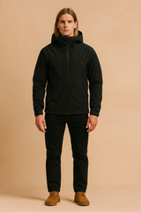 Men's tactical waterproof winter jacket with outdoor hood 0