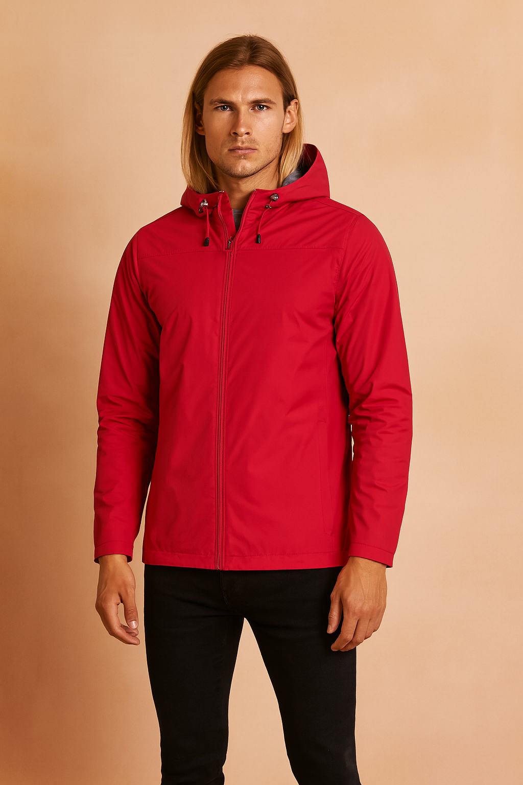 Men's waterproof sports jacket with a hood 3