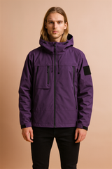 Men's winter sports raincoat with hood 2