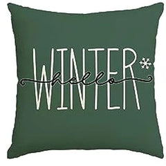 MerryCushion – Green Christmas Cushion Cover with Festive Embroidery 0