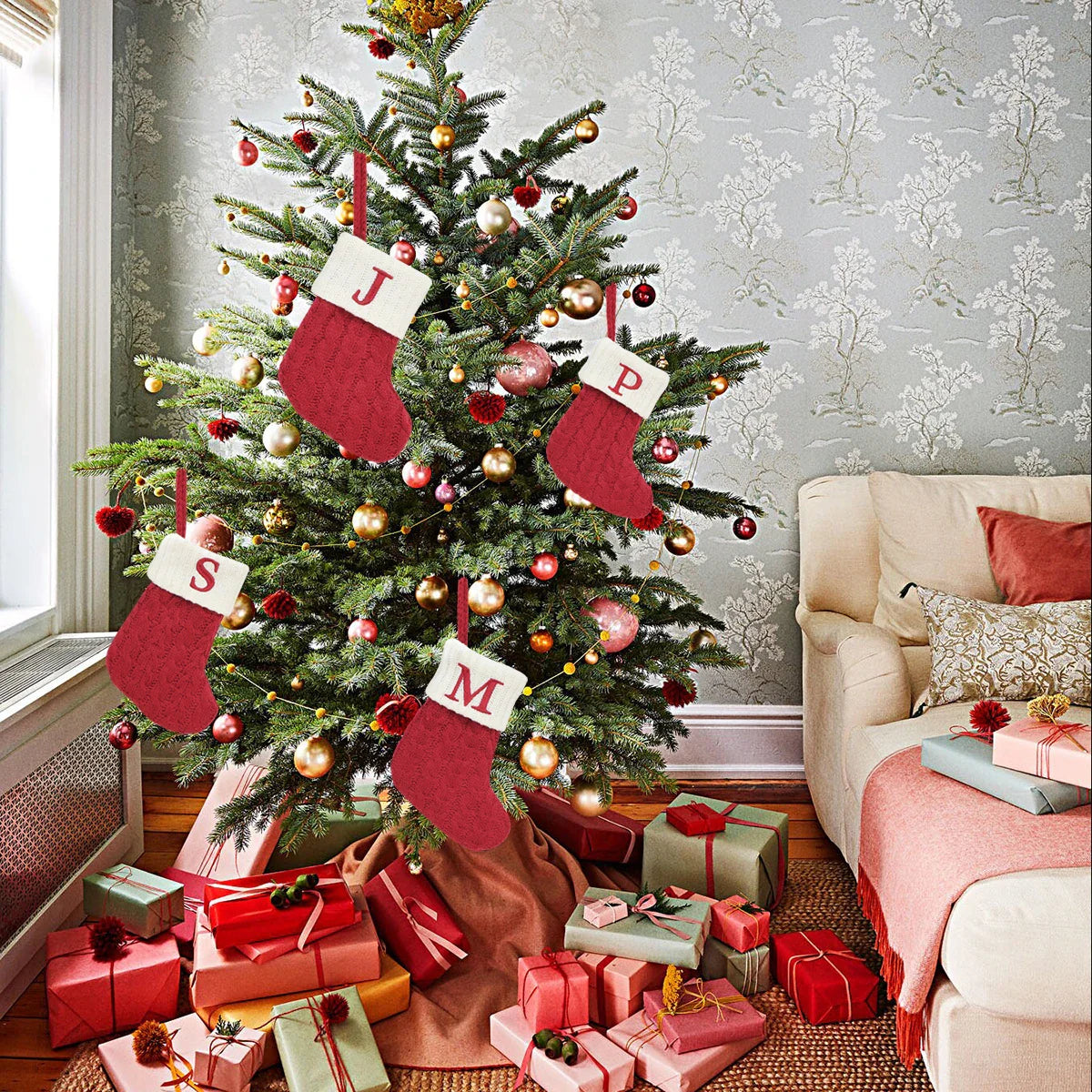 MerrySock – Nordic Christmas Stocking with Soft Plush Cuff 7