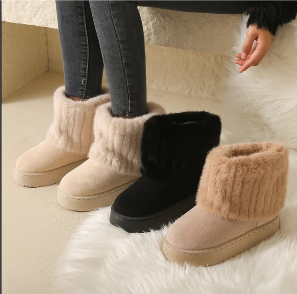 Mid-Calf Snow Boots for Women – Stylish & Warm Comfort 1