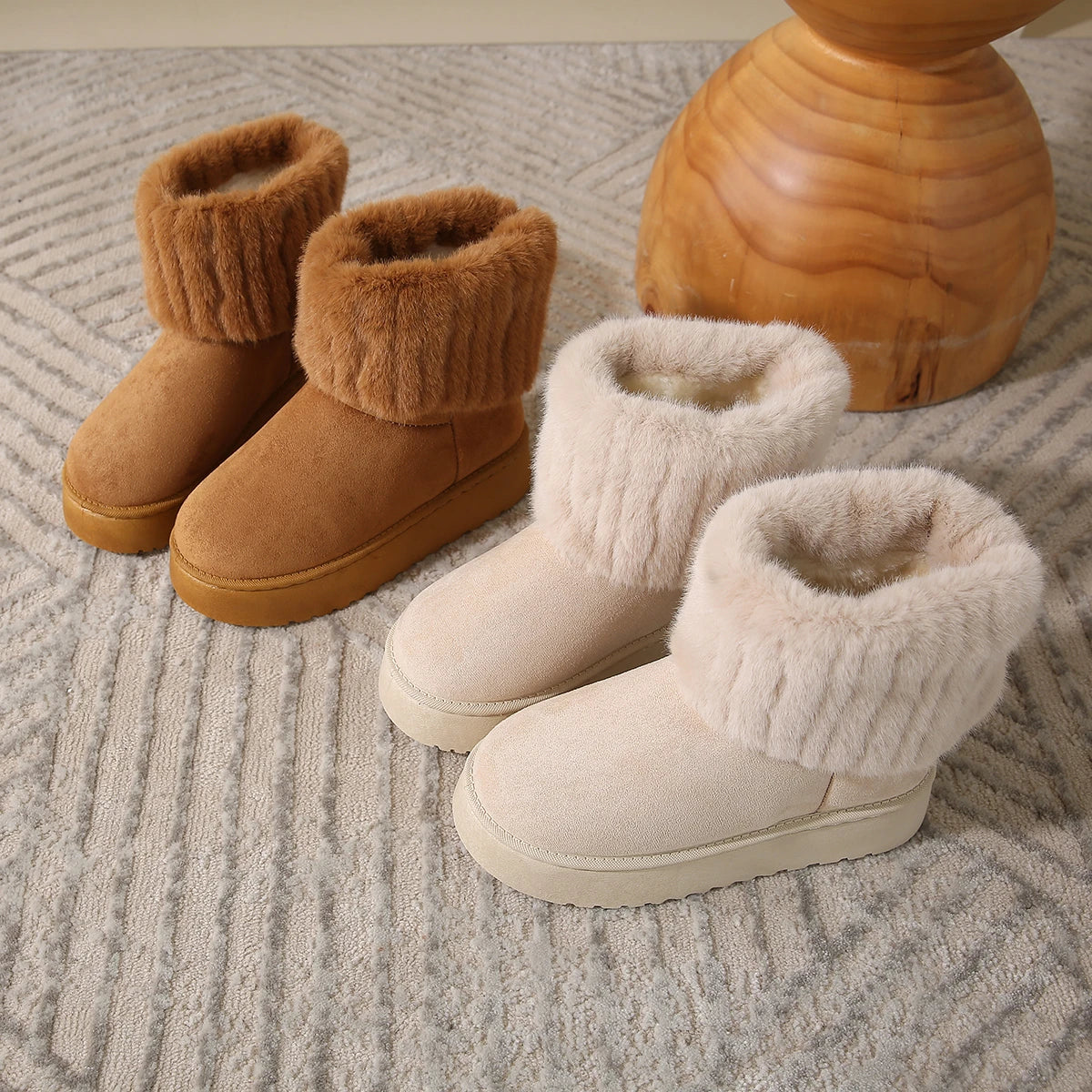 Mid-Calf Snow Boots for Women – Stylish & Warm Comfort 2