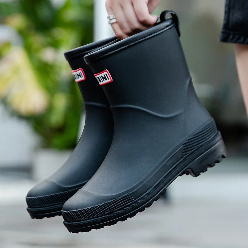 Mid-Cut Waterproof Rain Boots for Women – Stylish & Functional 6