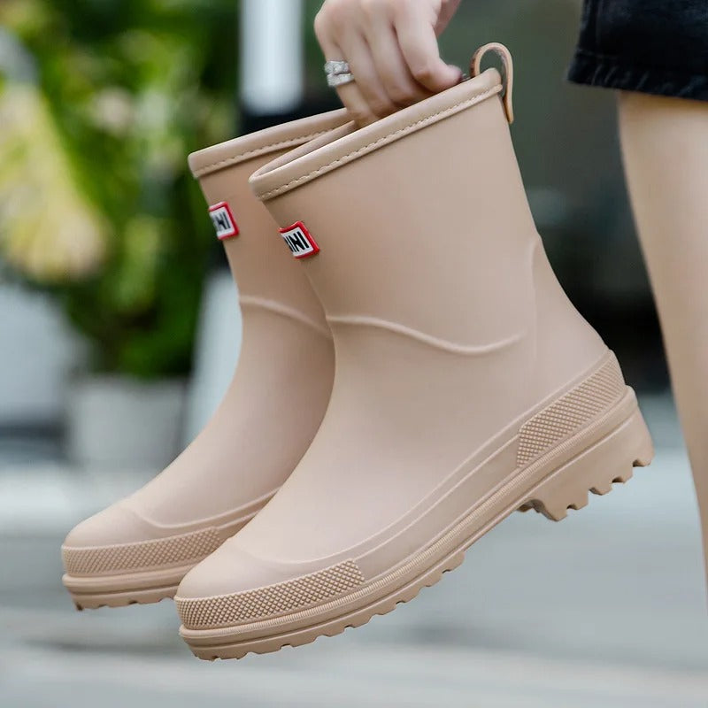 Mid-Cut Waterproof Rain Boots for Women – Stylish & Functional 9