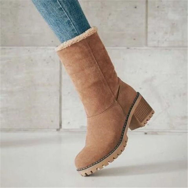 Mid-Tube Snow Boots for Women – Stylish & Versatile Winter Wear 1