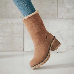 Mid-Tube Snow Boots for Women – Stylish & Versatile Winter Wear 1